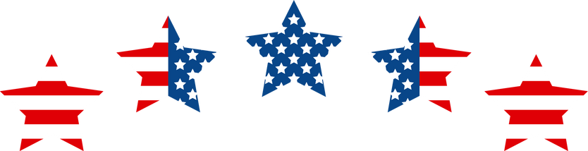 USA stars Memorial Day