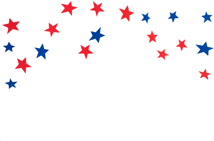 USA Fourth of July Stars Vector Illustration